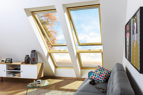 Купить Мансардное окно FAKRO LUX FPP-V U3 55х98см / preSelect Max / комбинированное открывание - изображение 12